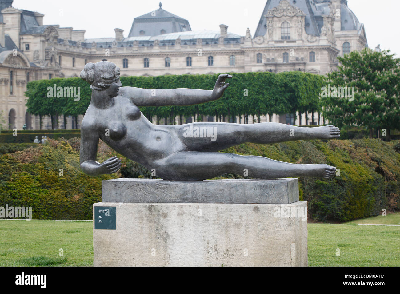 "Air" dallo scultore Aristide Maillol, che si trova al museo del Louvre di Parigi Foto Stock