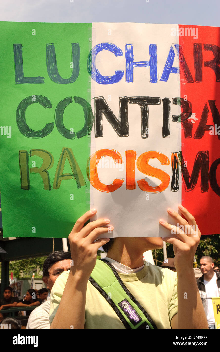 Il 1 maggio, 2010, , protesta contro Arizona Senate Bill 1070 Legislazione firmato in legge negli Stati Uniti Stato dell Arizona - vedere descri Foto Stock