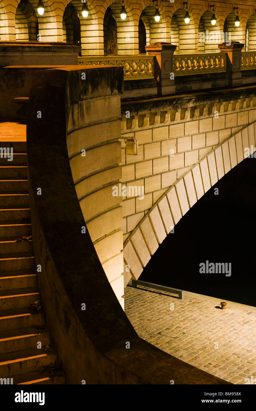 Francia, Parigi, dettaglio del Pont de Bercy Foto Stock