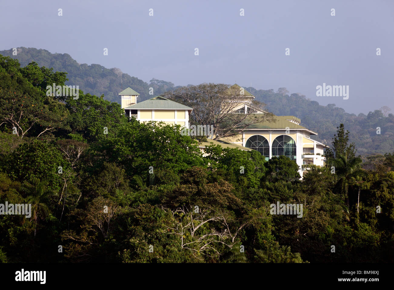 Vista delle 5 stelle di Gamboa Rainforest Resort, Parco Nazionale di Soberania , Panama Foto Stock