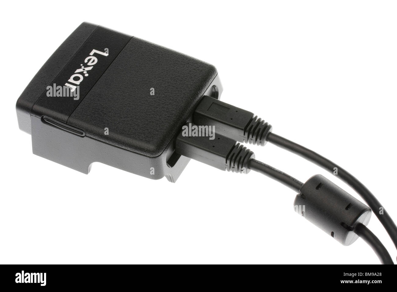 Lexar alta velocità memoria CompactFlash reader - Firewire 800 reader con cavi Foto Stock