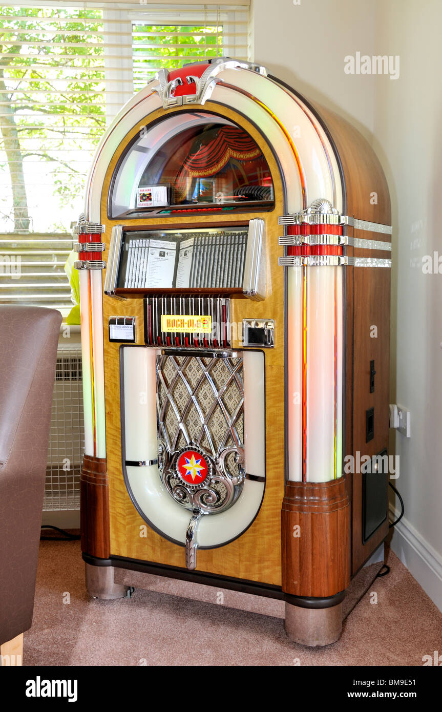 Rock-Ola 1940s style Jukebox. Foto Stock