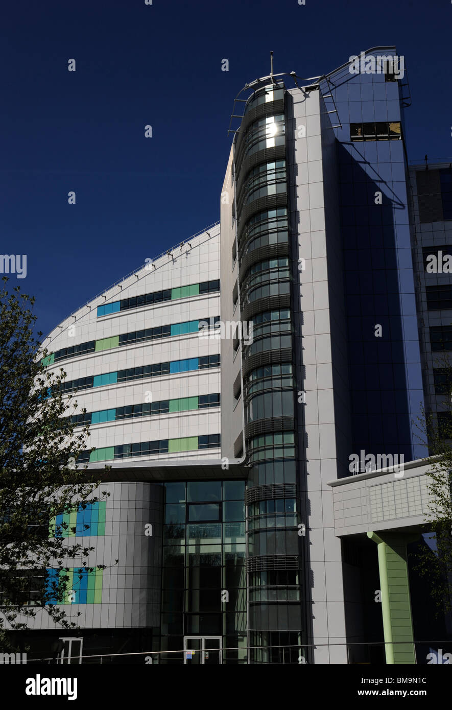 La nuova regina Elizabeth Hospital alla fine della costruzione. Foto Stock