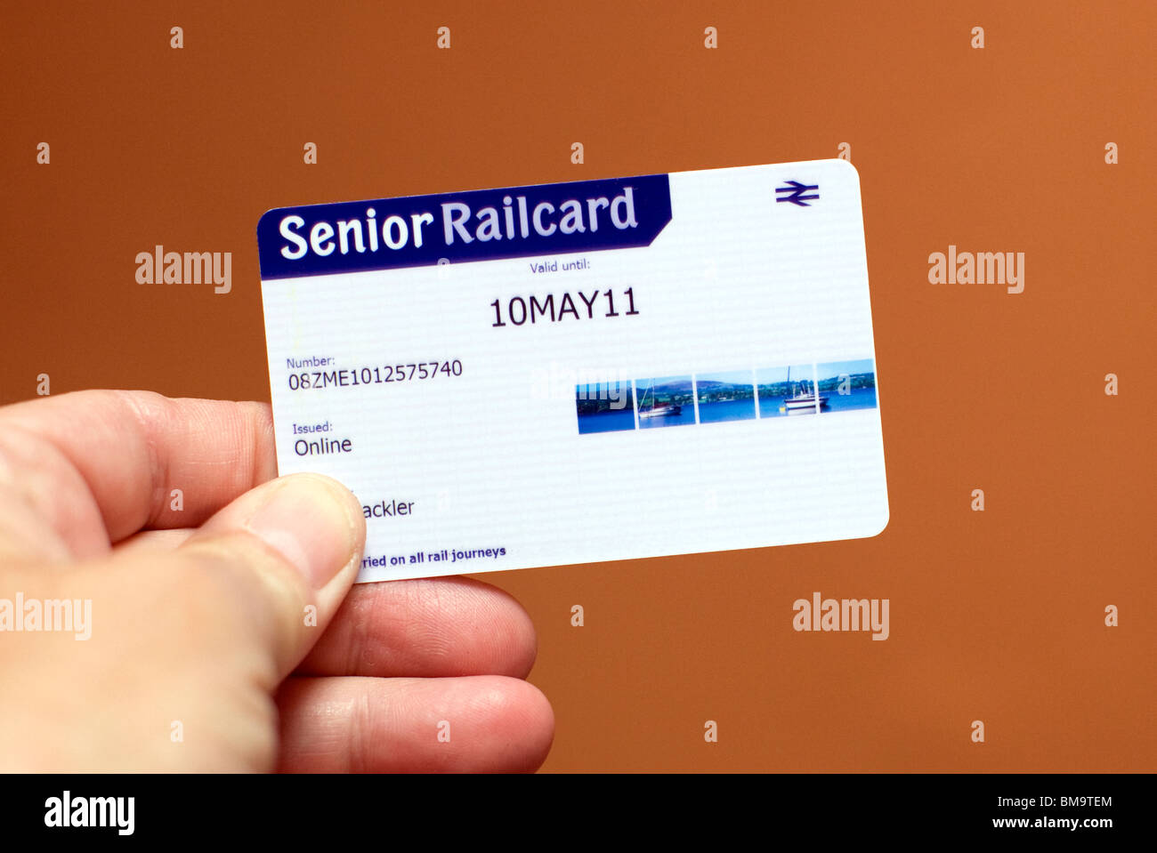 Railcard Senior, Londra con biglietto Foto Stock
