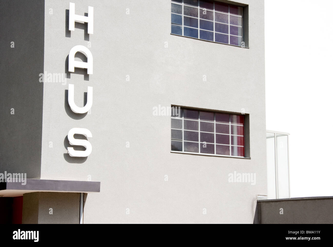 Architettura Bauhaus di Dessau edificio Germania Foto Stock