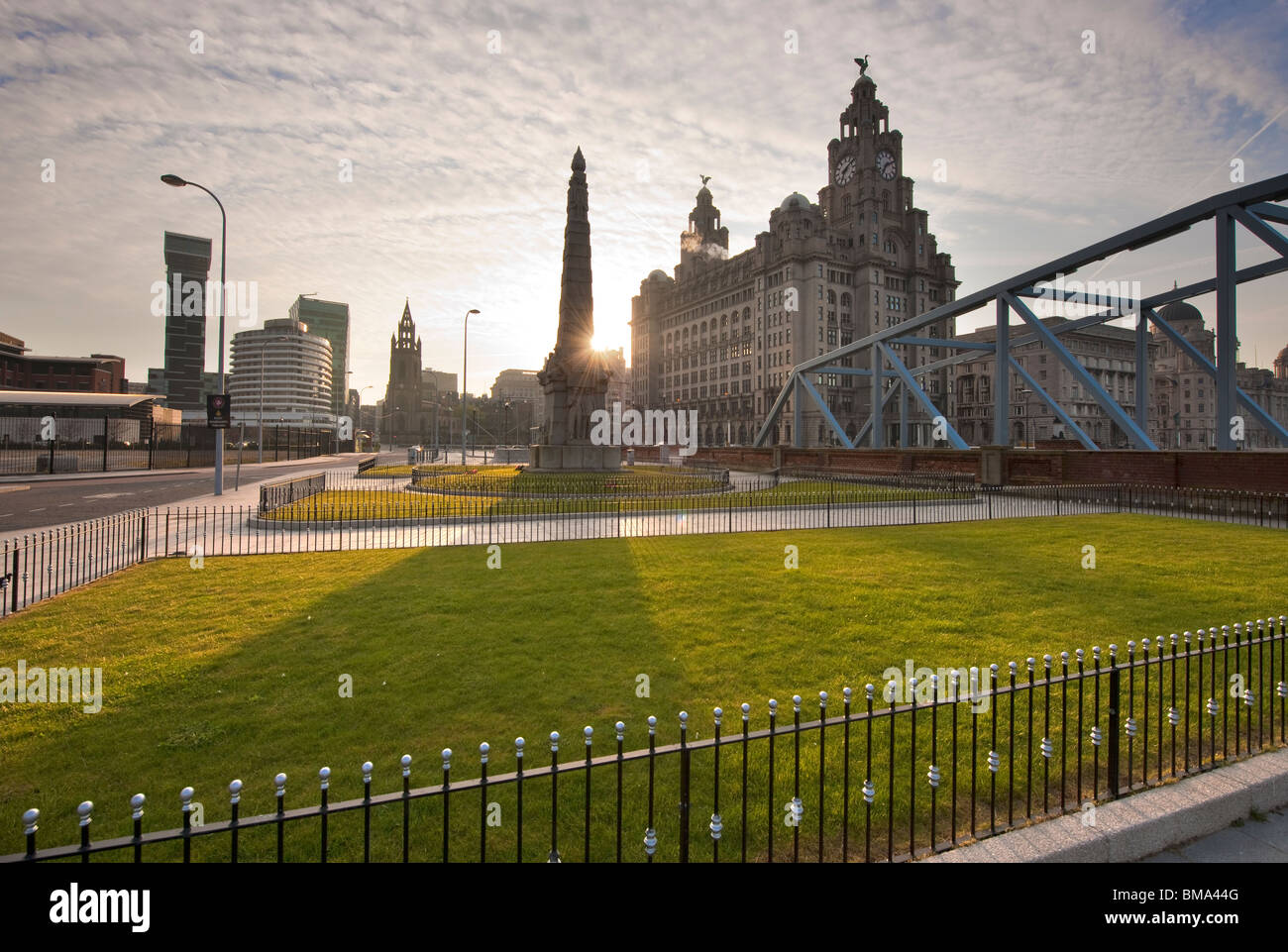Liverpool Waterfront storico sito Patrimonio Mondiale Foto Stock