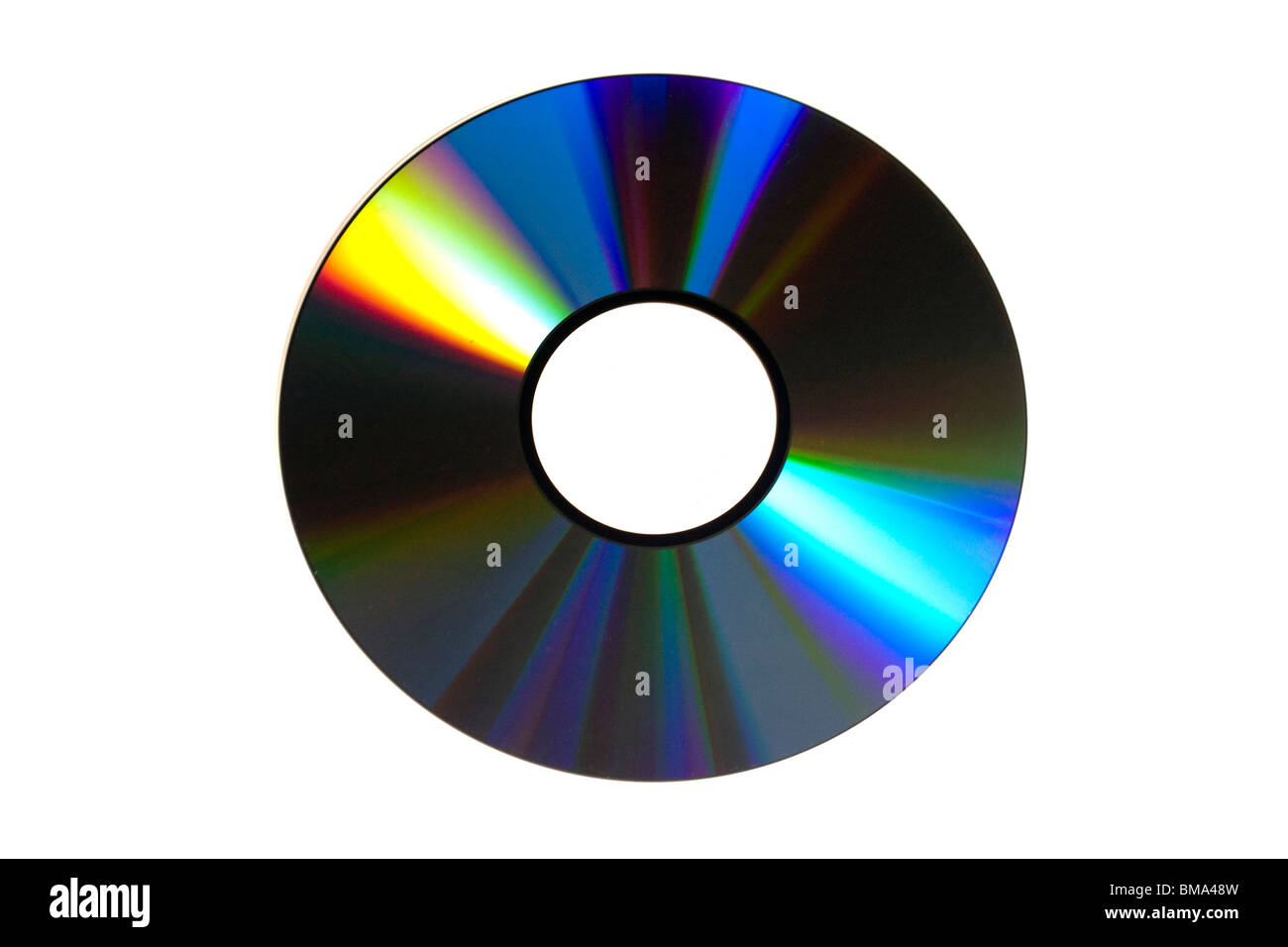 DVD isolati su sfondo bianco Foto Stock