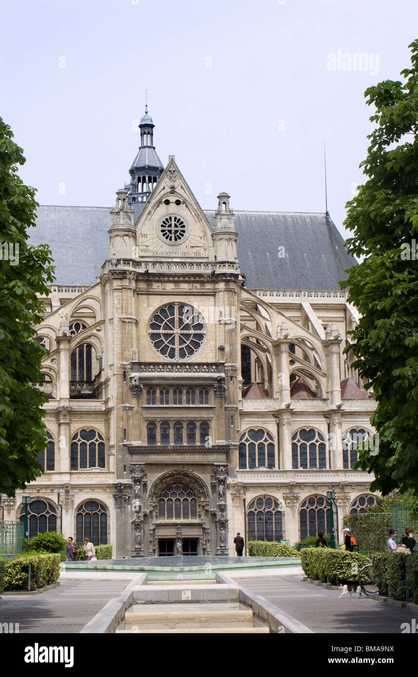 Parigi - st. Eustache cattedrale gotica Foto Stock