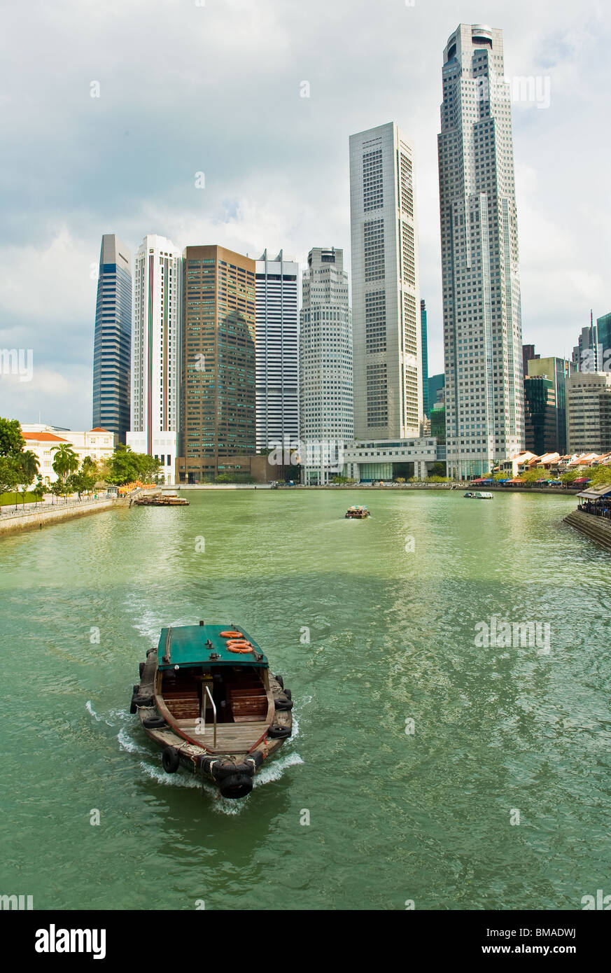 Lo skyline di Singapore Foto Stock