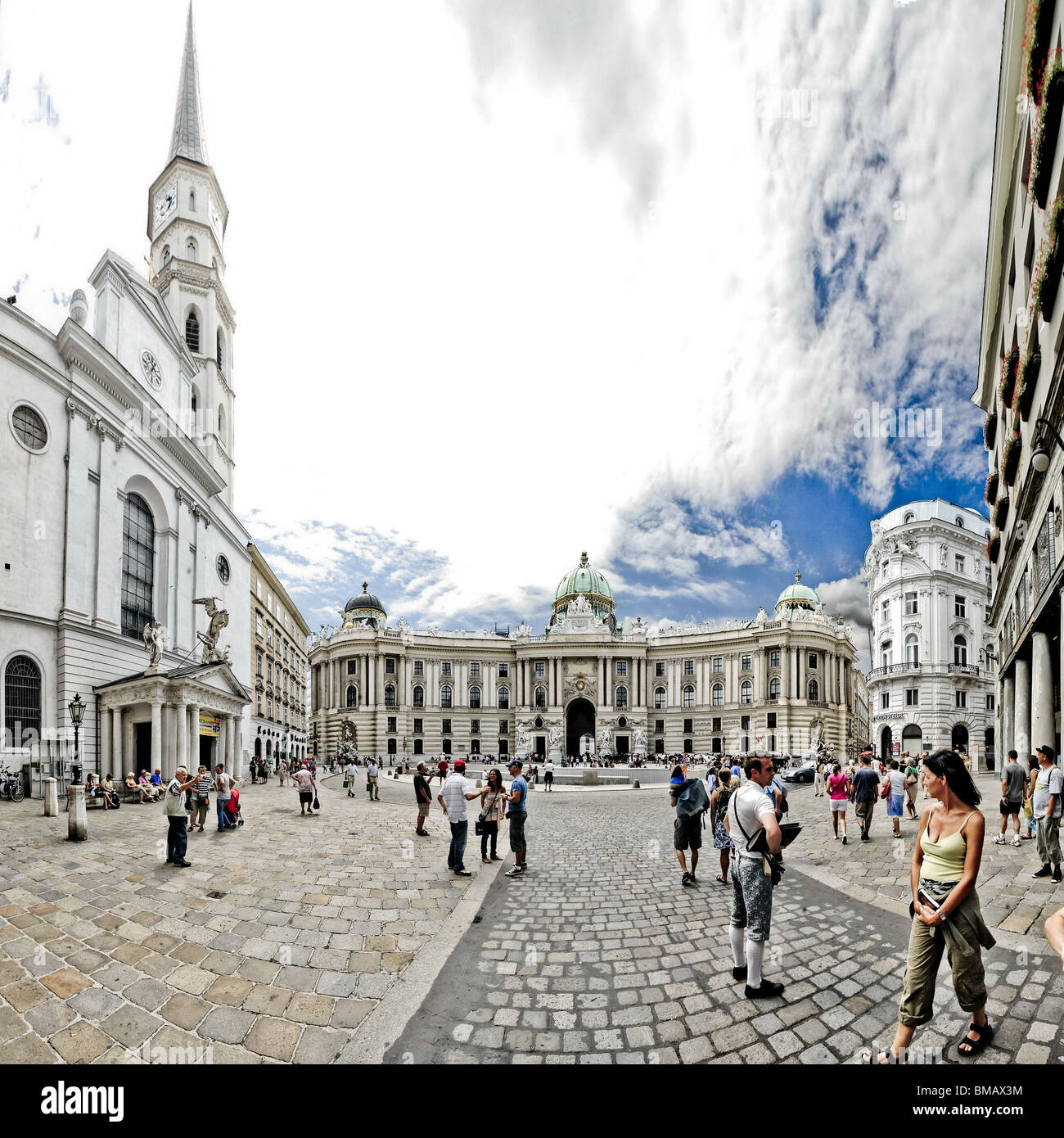 Palazzo di Hofburg a Vienna in Austria. Foto Stock