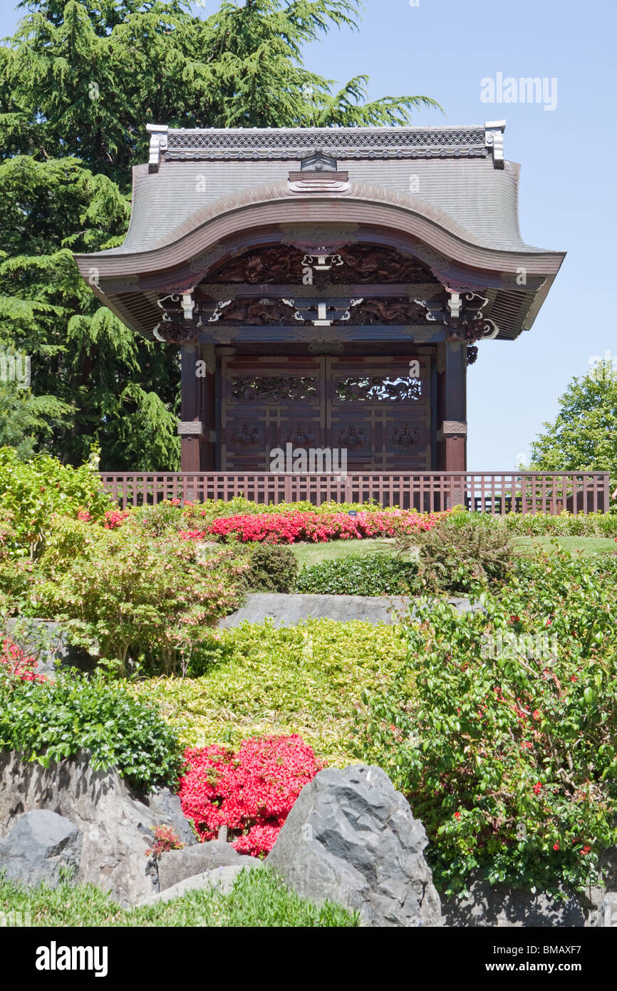 Giapponese Chokushi-Mon Gateway (Gateway di Imperiale Messenger) Kew Gardens Foto Stock
