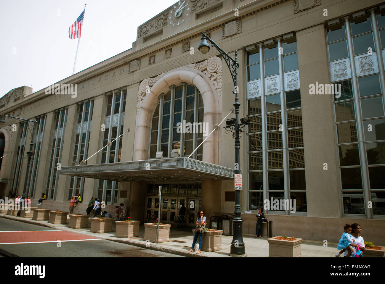 Newark Pennsylvania dalla stazione di Newark, NJ Foto Stock