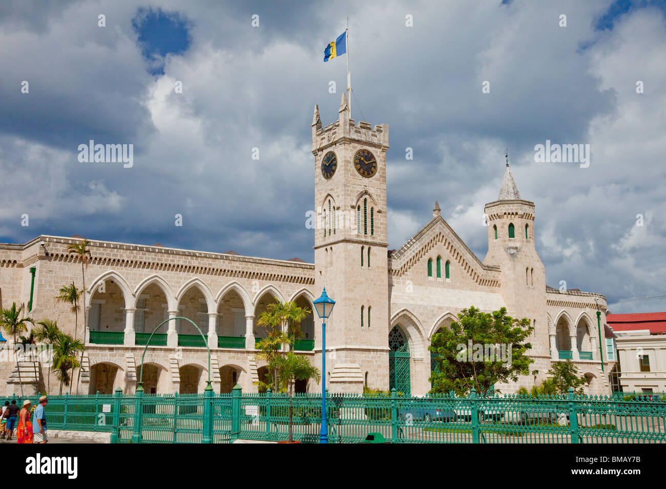Gli edifici del parlamento a Bridgetown, Barbados, West Indies. Foto Stock