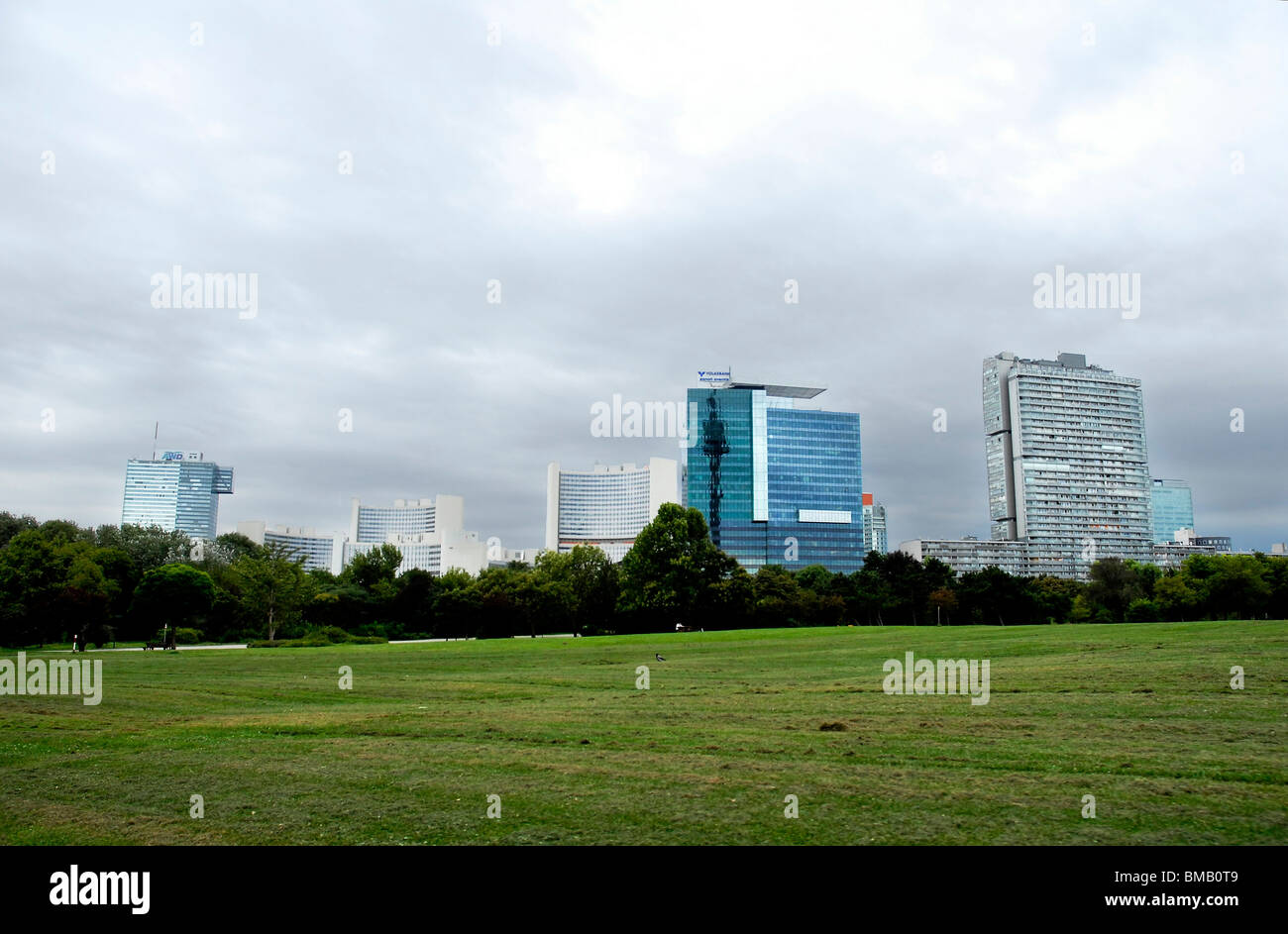 La città dell'ONU a Vienna - la terza più grande nazione unita complesso per uffici in tutto il mondo. Foto Stock