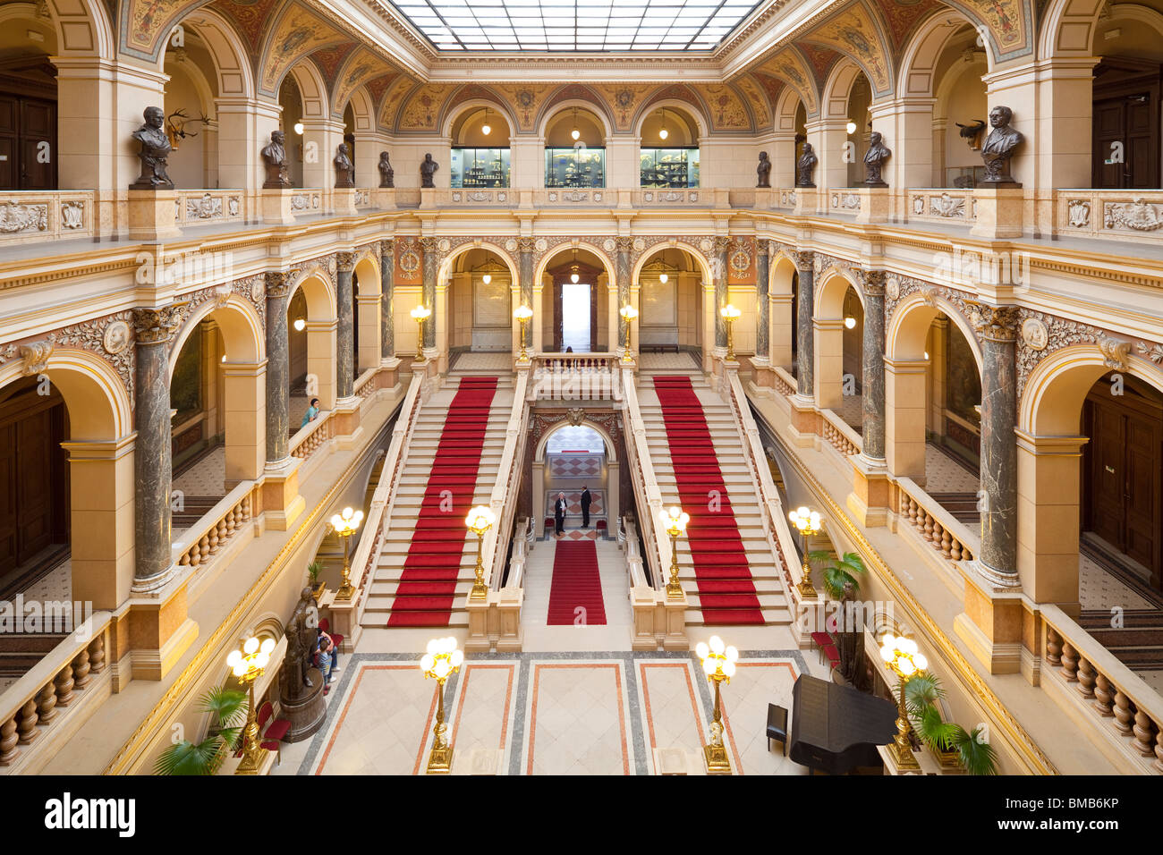 Sala principale, Museo Nazionale (Národní muzeum), Praga, Repubblica Ceca Foto Stock