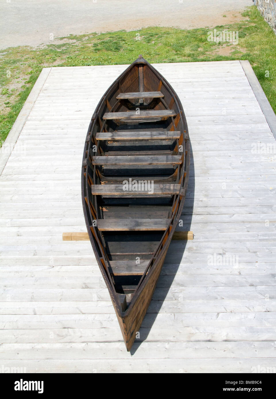 Un lago Champlain batteau bateau barca sul display. Foto Stock