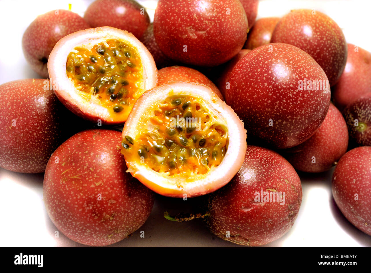 Passione mature di frutta Foto Stock