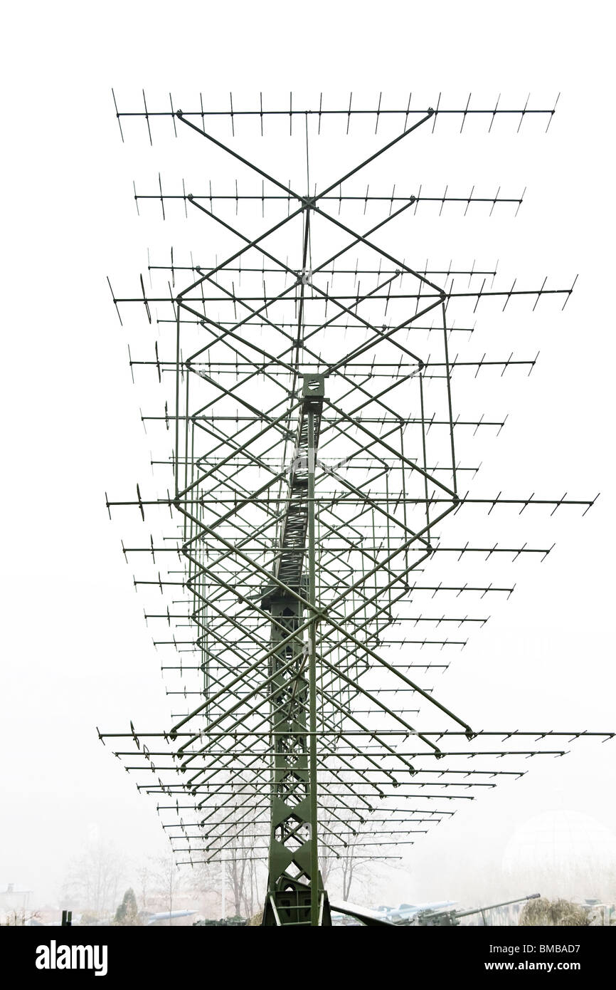 Mobile militare stazione radar Foto Stock