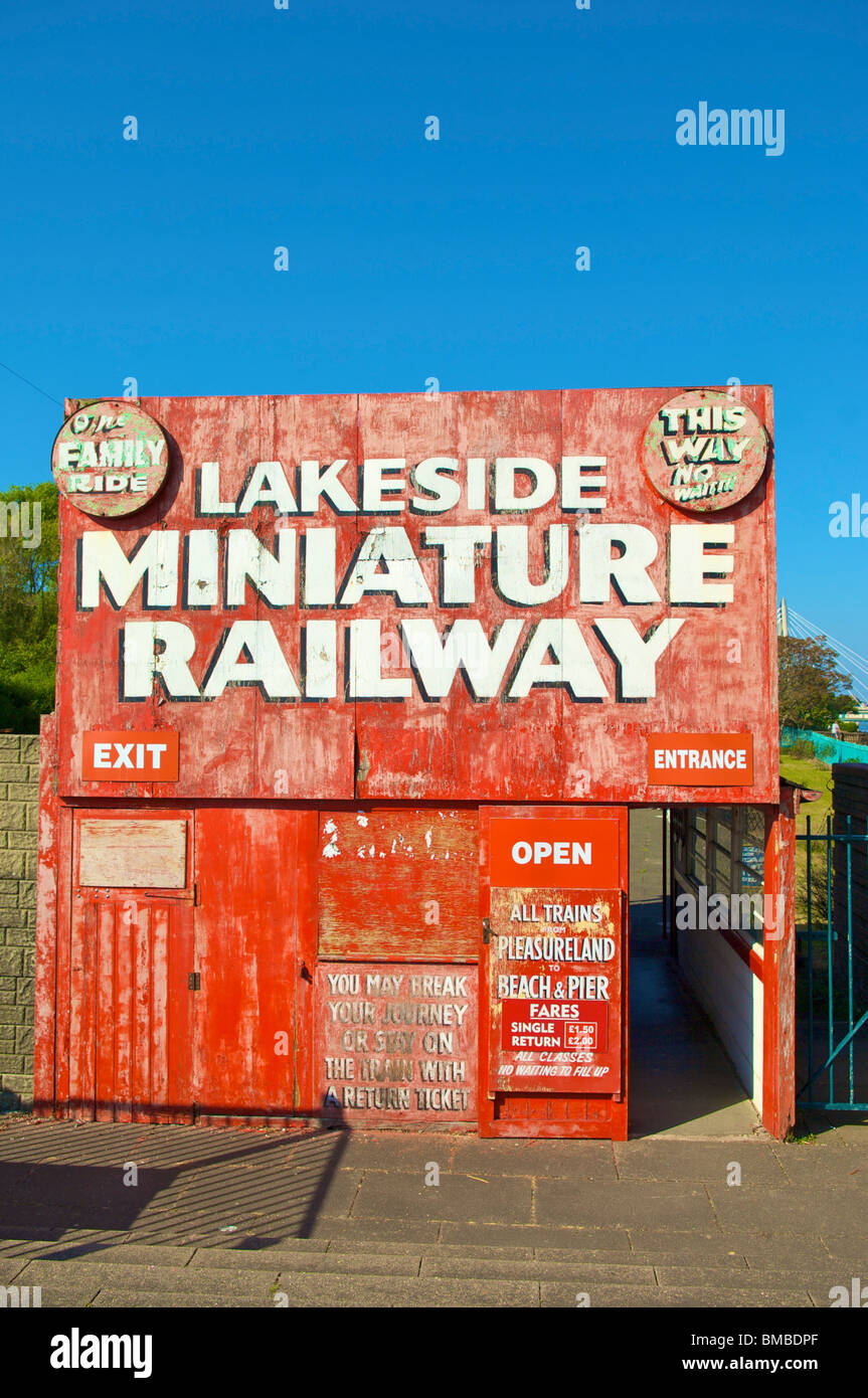 Lakeside ferrovia in miniatura,Southport,Inghilterra Foto Stock