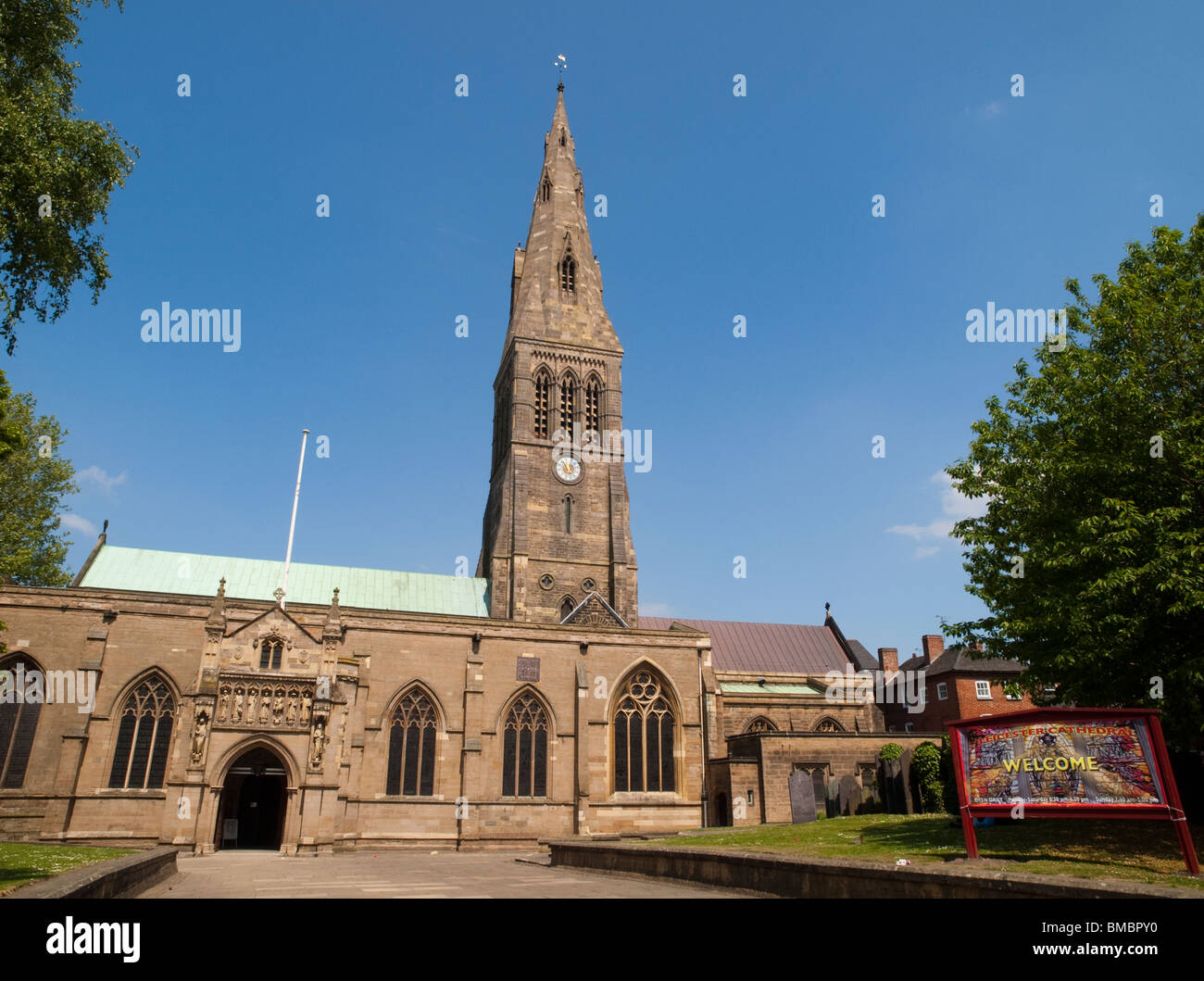 Cattedrale di Leicester, LEICESTERSHIRE REGNO UNITO Inghilterra Foto Stock