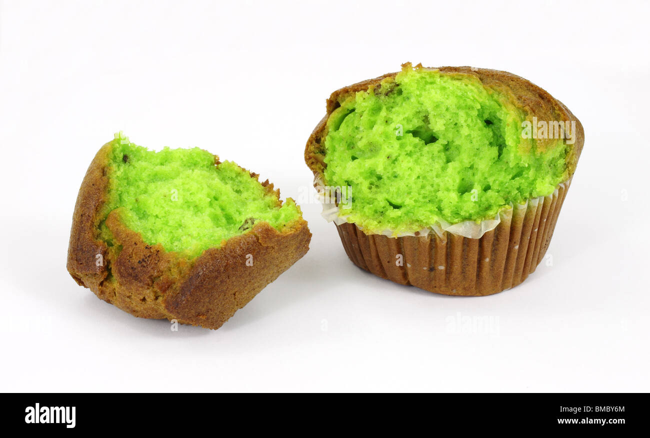 Pistacchio muffin Foto Stock