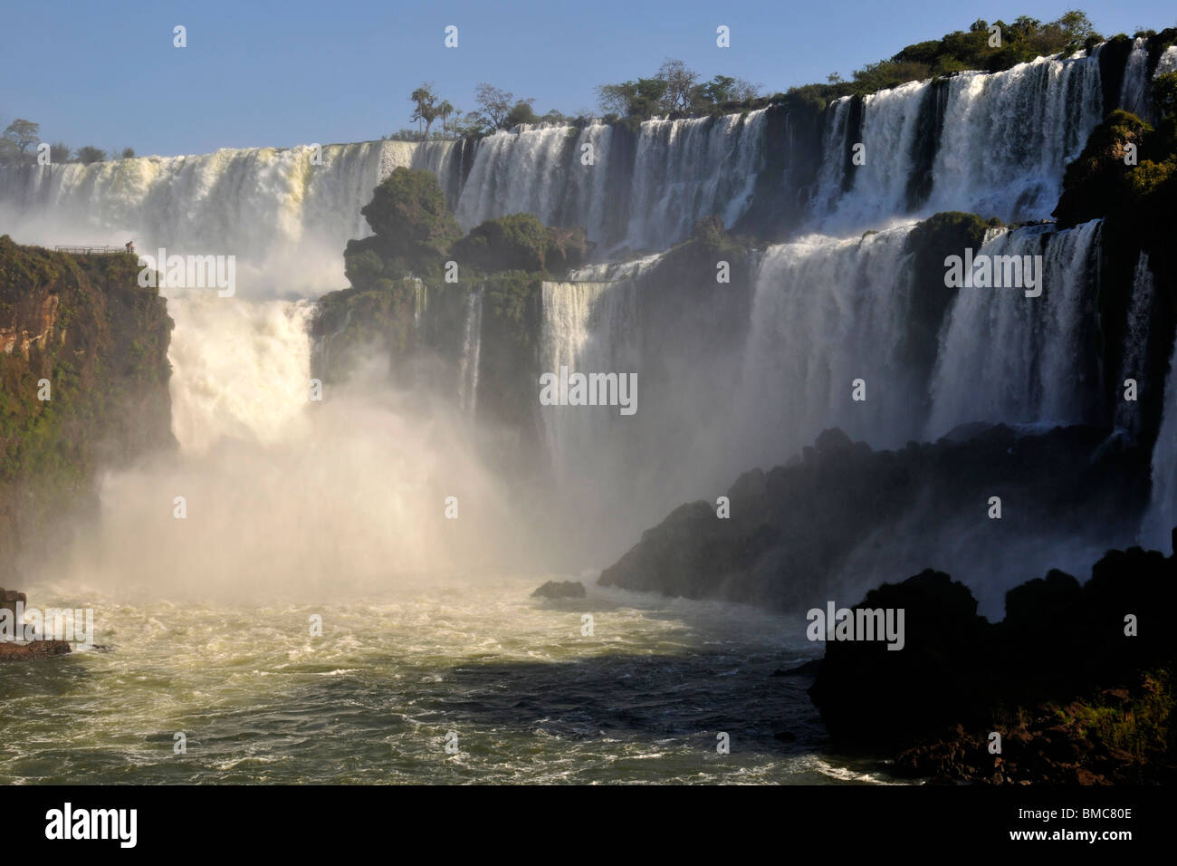 Salto San Martin, Iguassu Falls, Parco Nazionale di Iguazu, Puerto Iguazú, in Argentina Foto Stock