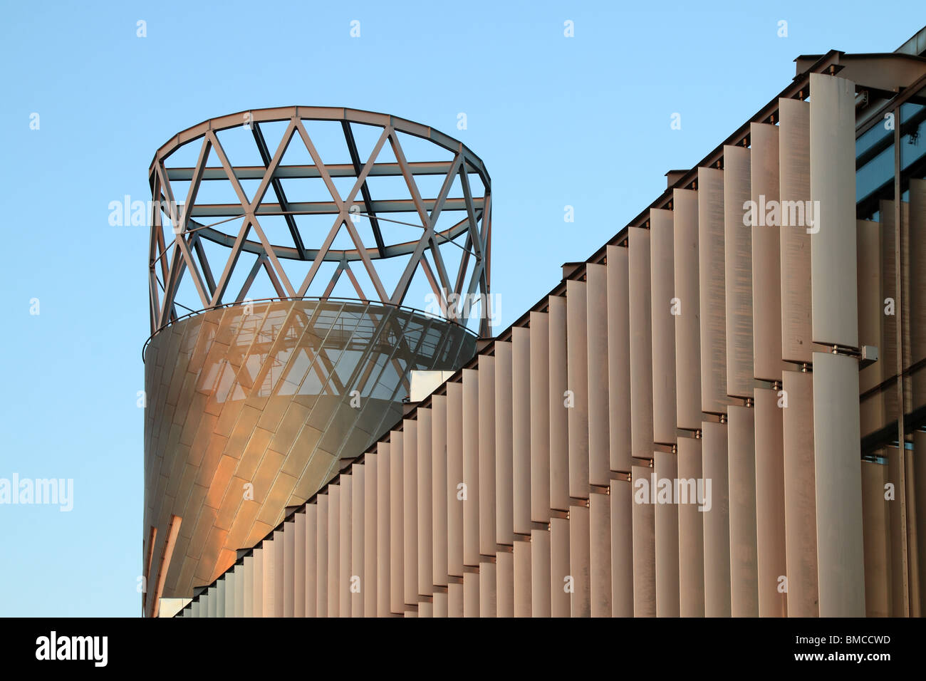 La galleria di Lowry e il teatro a Salford Quay, Greater Manchester, Inghilterra nordoccidentale Foto Stock