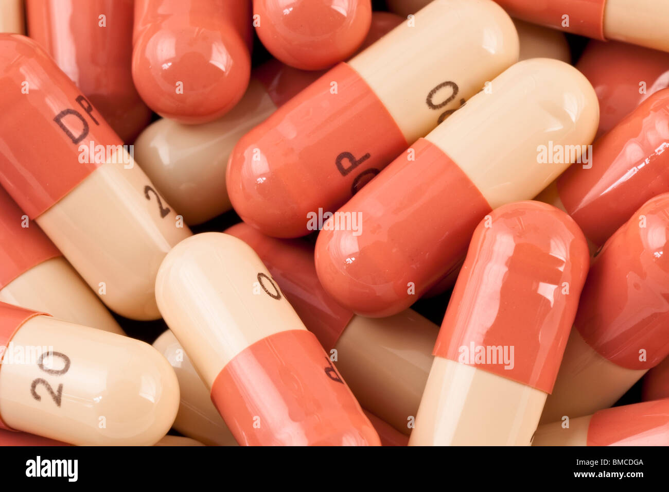 Le capsule di antibiotici Foto Stock