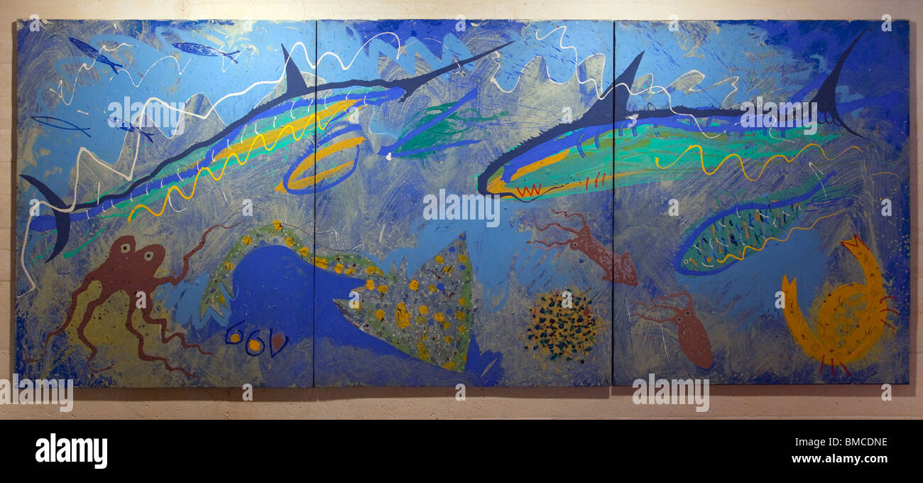 Untitled la pittura di Miquel Barceló a Fundacio Pilar i Joan Miro Foundation Cala Major Maiorca Mallorca Spagna Europa UE Foto Stock