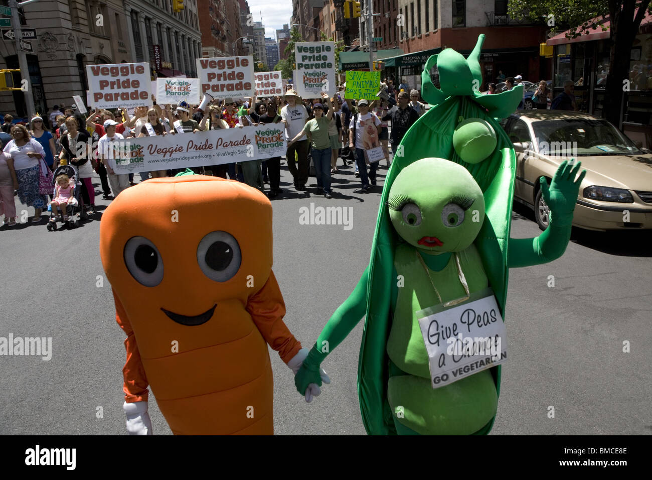 2010: terza edizione Veggie Pride Parade di New York City Foto Stock