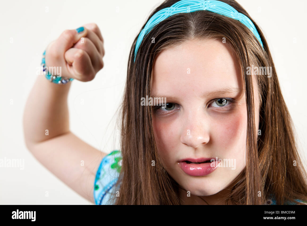 ragazza di bullo Foto Stock