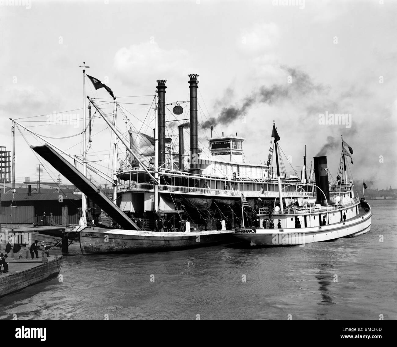 Il piroscafo imperiale in New Orleans, circa 1900 Foto Stock