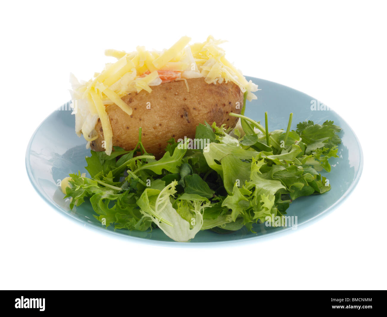 Giacca con patate Coleslaw e formaggio Foto Stock