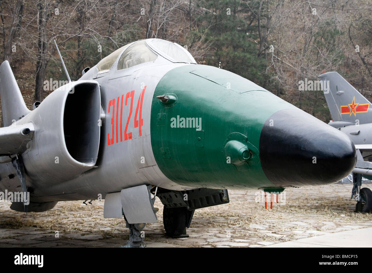 Vecchi aerei da combattimento Fiera in cina Foto Stock