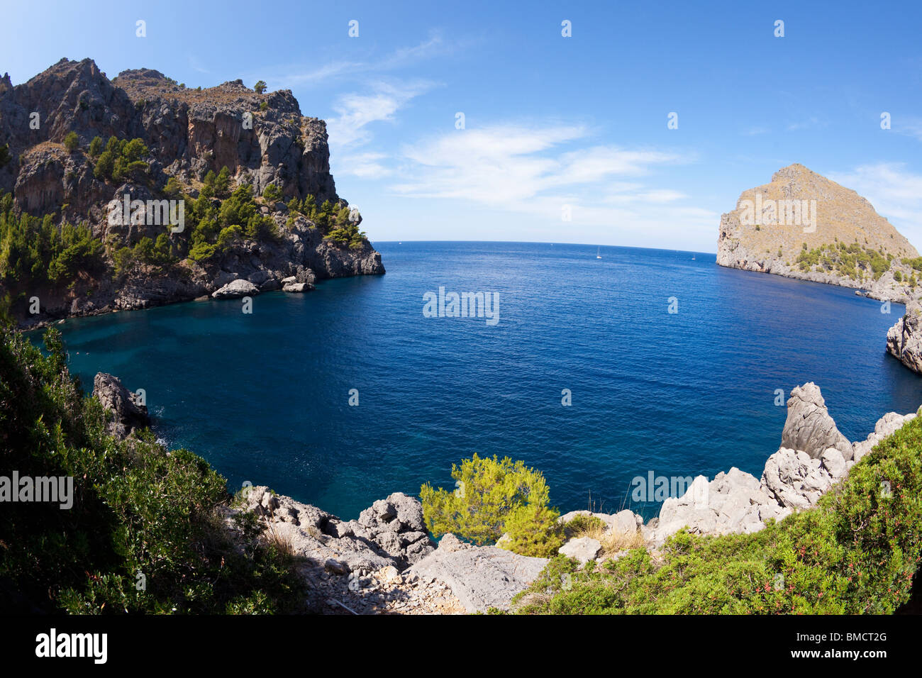 Sa Calobra Nord di Maiorca Maiorca Isole Baleari Spagna Europa UE Foto Stock