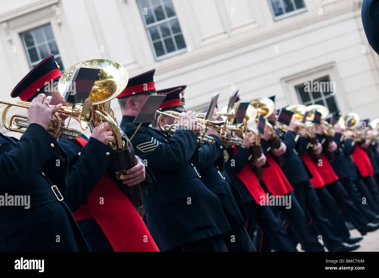 Marching Band militare Foto Stock