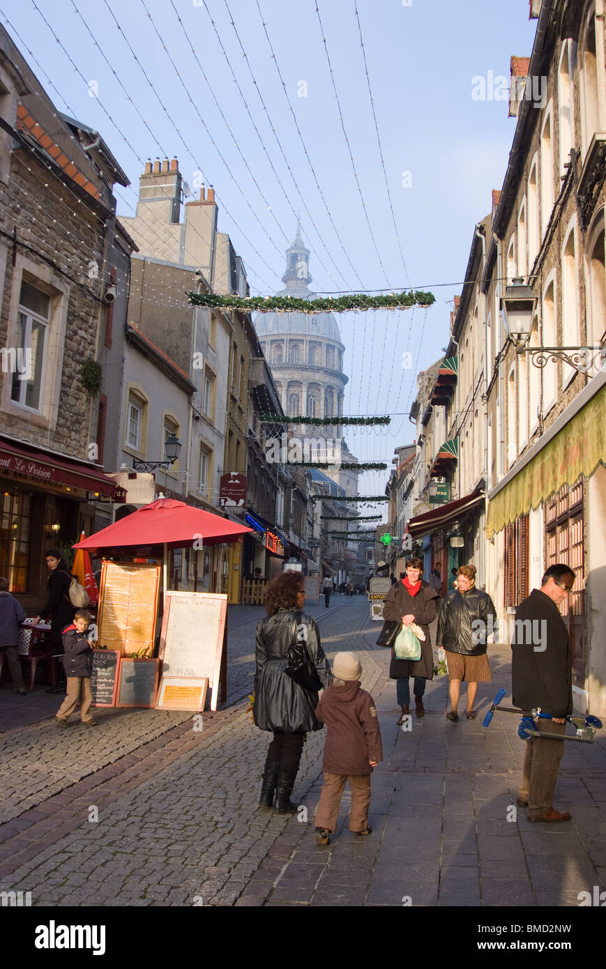 Rue De Lille, Boulogne-Sur-Mer, Pais-De-Calais, Francia Foto Stock