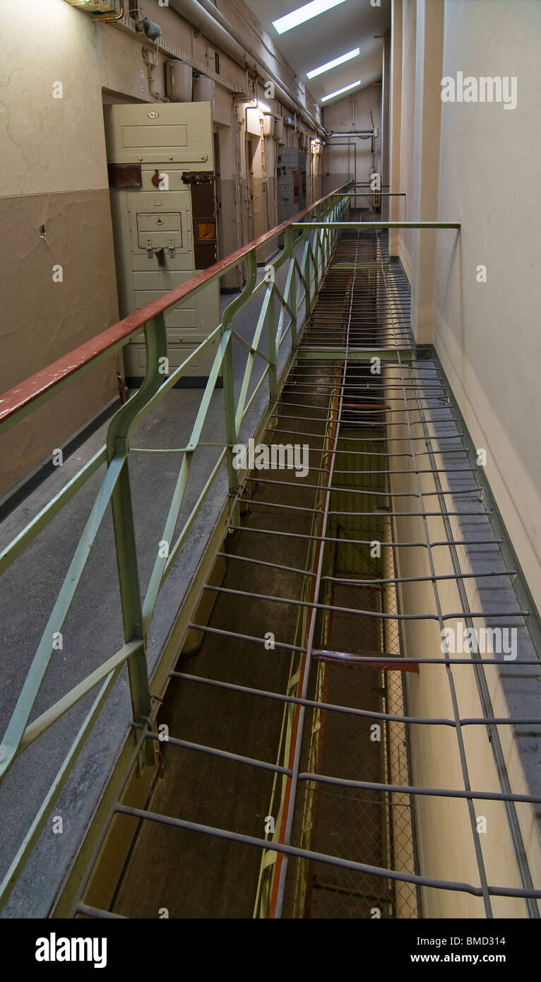 Blocco di cella, ex prigione di stato servizio di sicurezza della RDT, Potsdam, Brandenburg Foto Stock