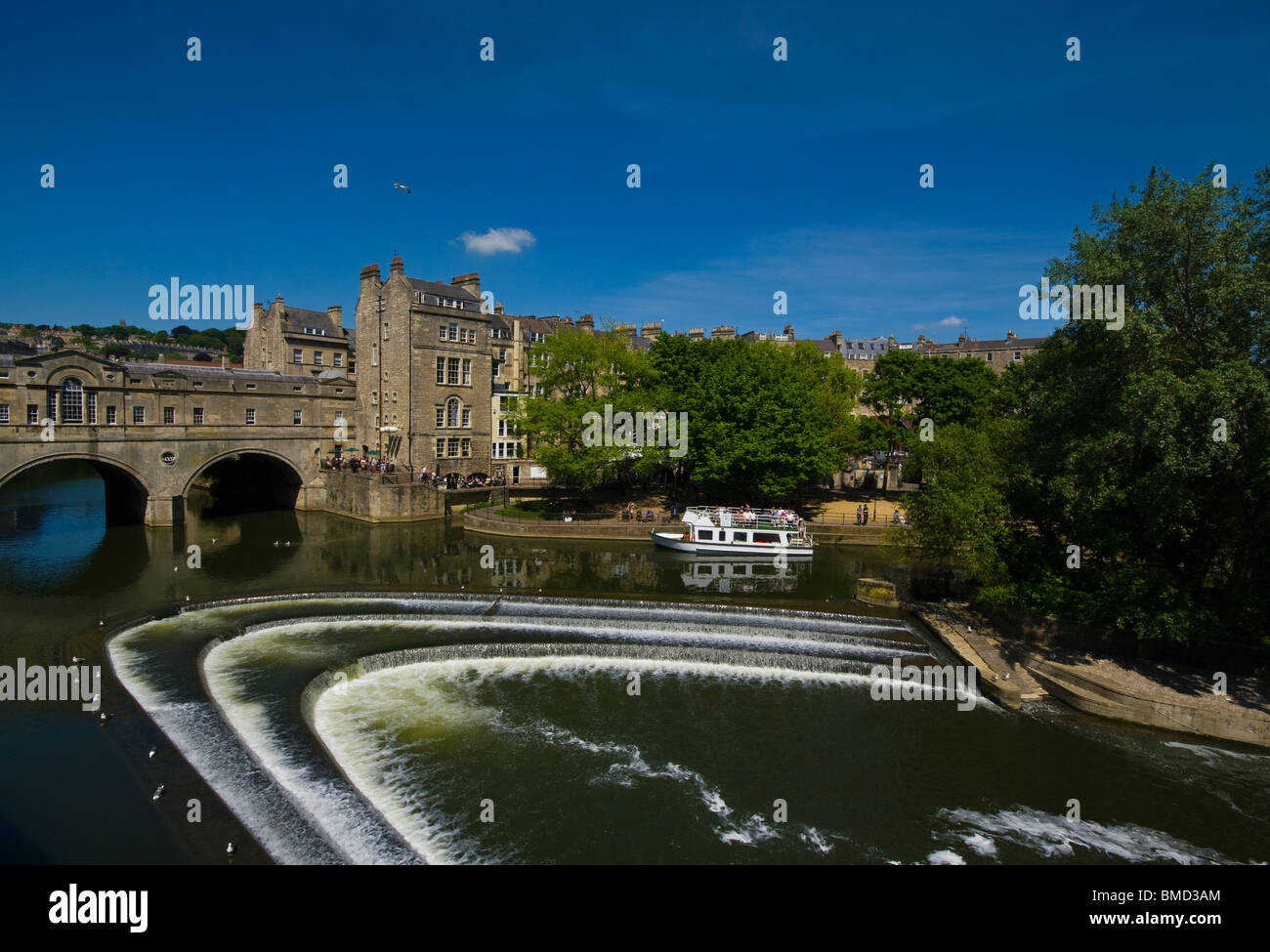 Il Pulteney Bridge sul fiume Avon Bath Somerset Inghilterra Foto Stock