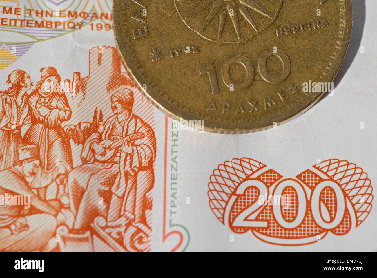 Drachmen, antica Grecia denaro Foto Stock