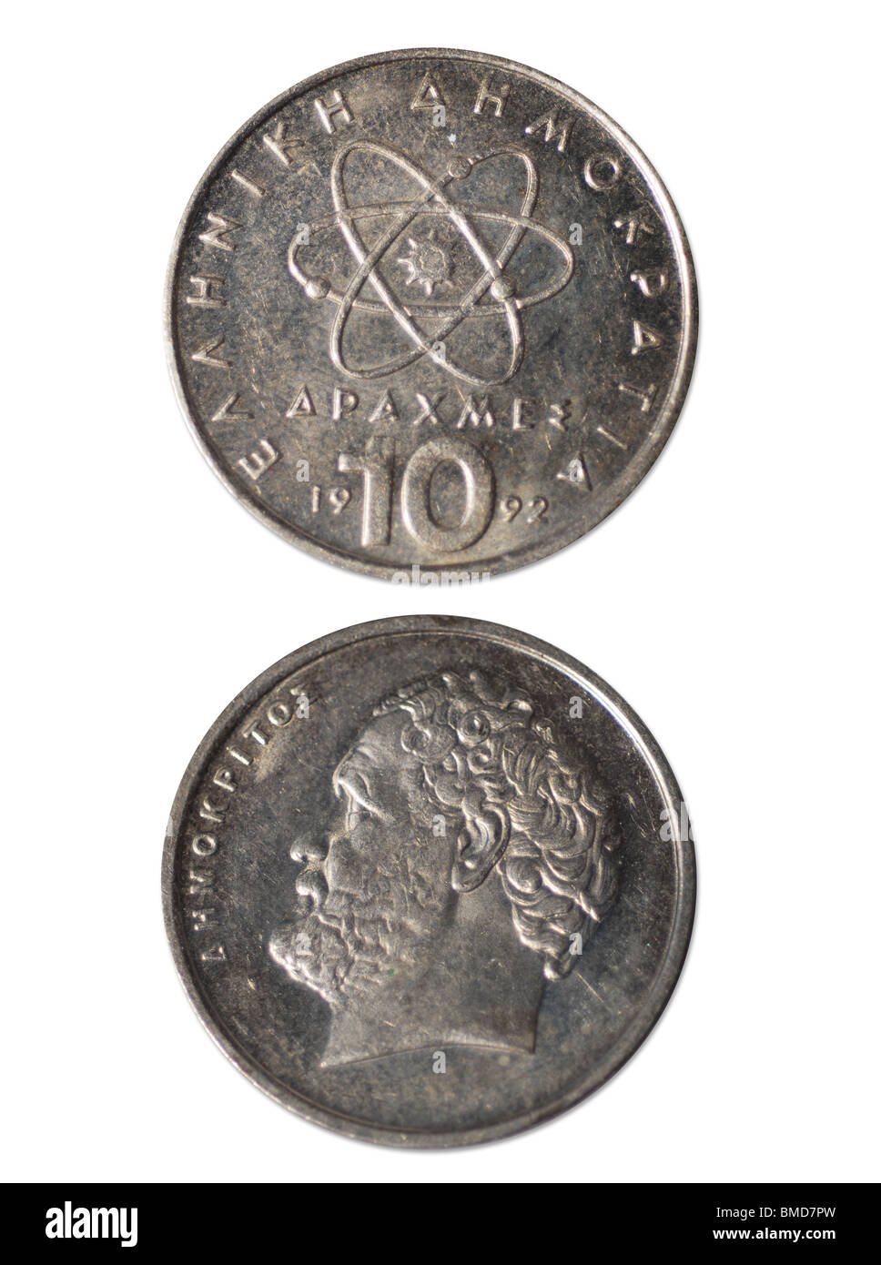 10 Drachmen antica Grecia denaro Foto Stock