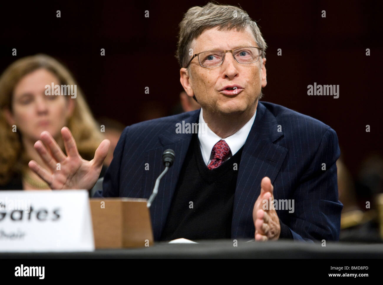 L'ex Presidente Bill Clinton e Gates Foundation fondatore Bill Gates. Foto Stock