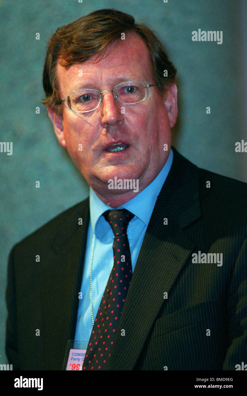 DAVID TRIMBLE MP ULSTER partito unionista LEADER 17 Ottobre 1999 Foto Stock