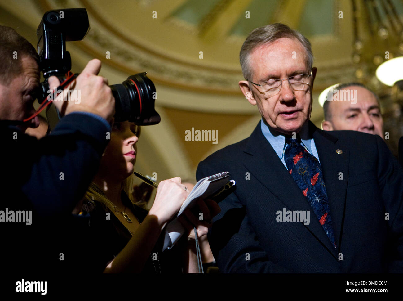 Stati Uniti Il leader della maggioranza del Senato Harry Reid. Foto Stock