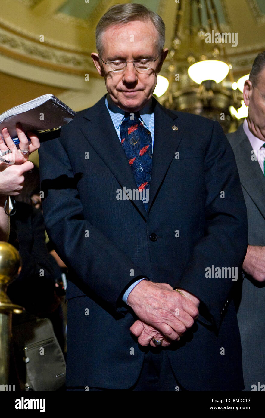 Stati Uniti Il leader della maggioranza del Senato Harry Reid. Foto Stock