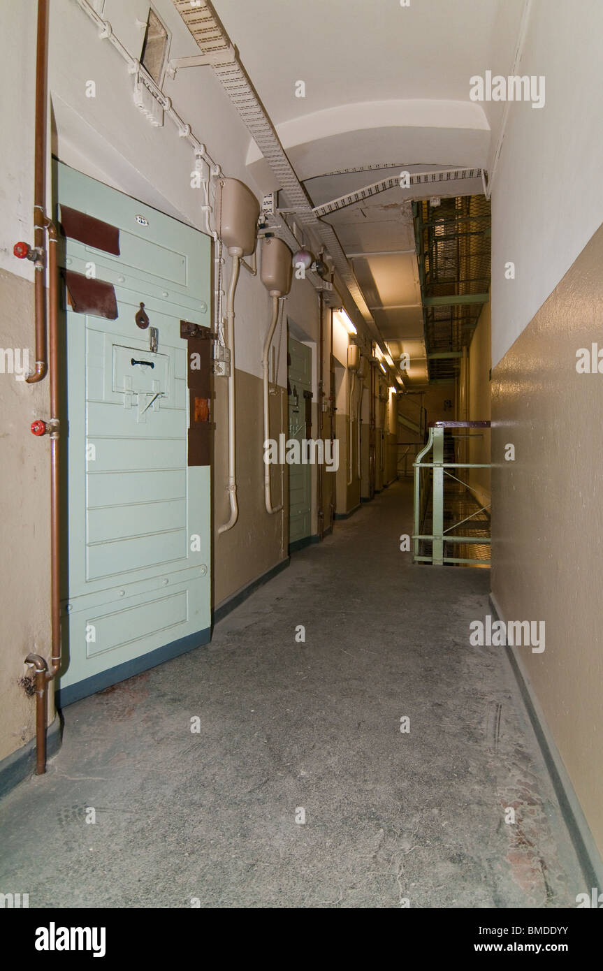 Blocco di cella, ex prigione di stato servizio di sicurezza della RDT, Potsdam, Brandenburg Foto Stock
