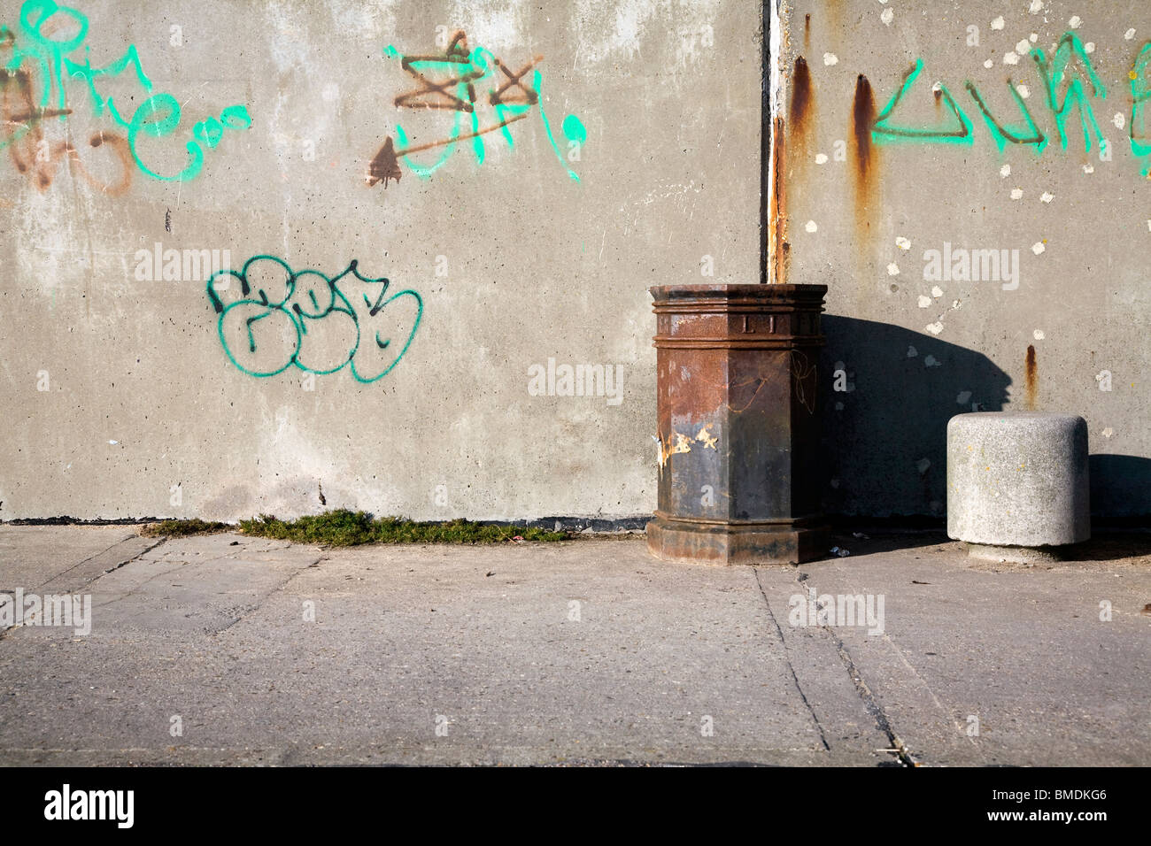 Canvey Island muro di graffiti Foto Stock