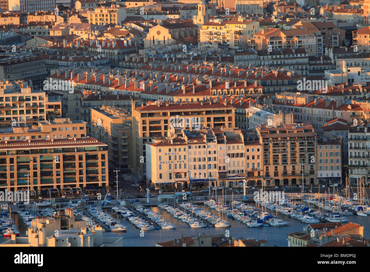 Panoramica della città di Marsiglia Foto Stock