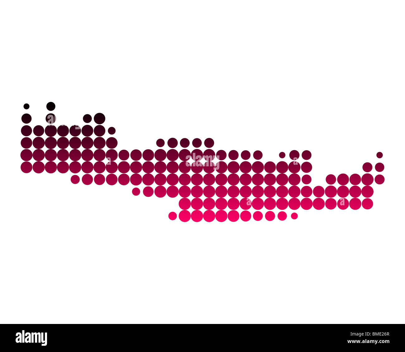 Mappa di Creta Foto Stock