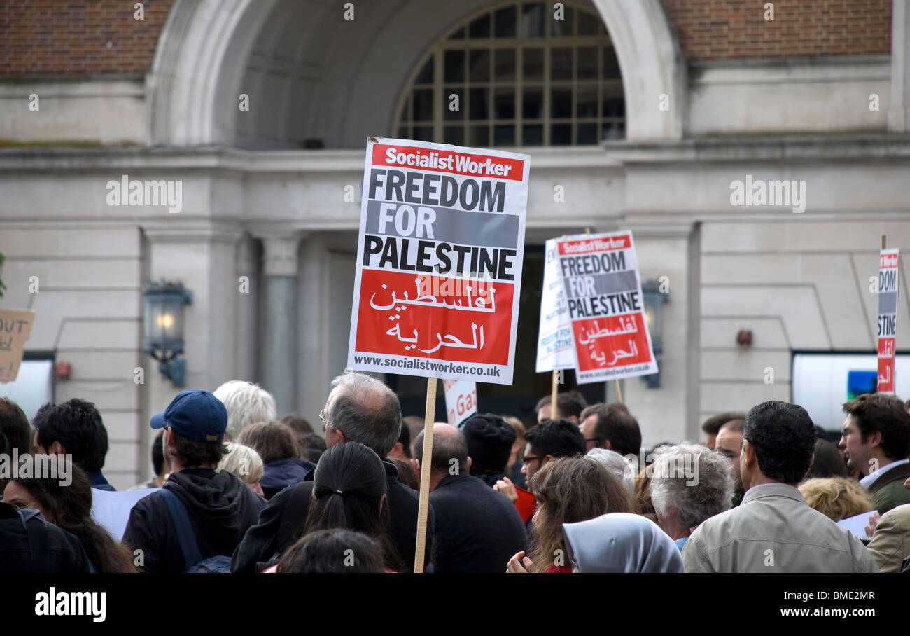 Libertà per la Palestina rally Foto Stock